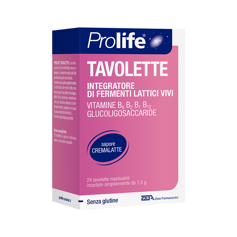 Prolife žvečljive pastile z Bacillus coagulans BC4® in vitamini B za podporo imunskemu sistemu in prebavni mikroflori
