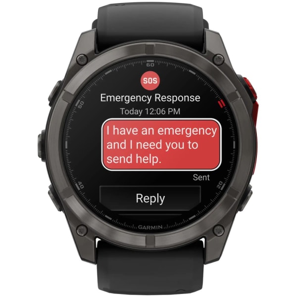 Garmin Fenix 8 Pro — 51 мм MicroLED Sapphire Carbon Gray DLC Titanium Black / Pebble Gray — 3