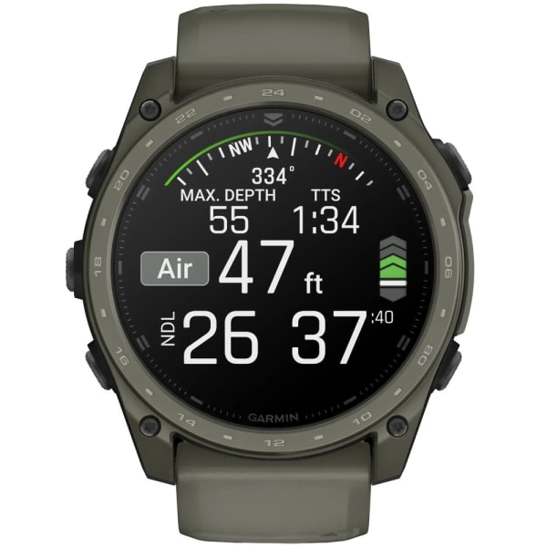 Garmin Tactix 8 — 51 мм AMOLED Cerakote Coating Olive Drab — 3