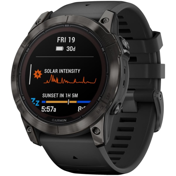 Garmin Fenix 7X Pro Sapphire Solar DLC Titanium Carbon Gray — 2