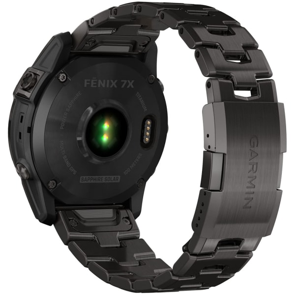 Garmin Fenix 7X Pro Sapphire Solar DLC Titanium Carbon Gray / Vented Titanium Bracelet — 7
