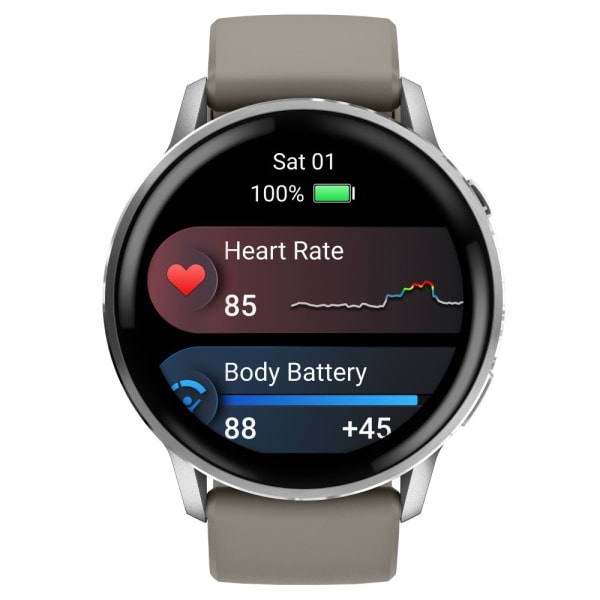 Garmin Venu 4 — 45 мм Silver / Gray — 4