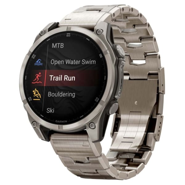 Garmin Fenix 8 — 47 мм AMOLED Sapphire Bare Titanium / Graphite / Titanium Band — 2