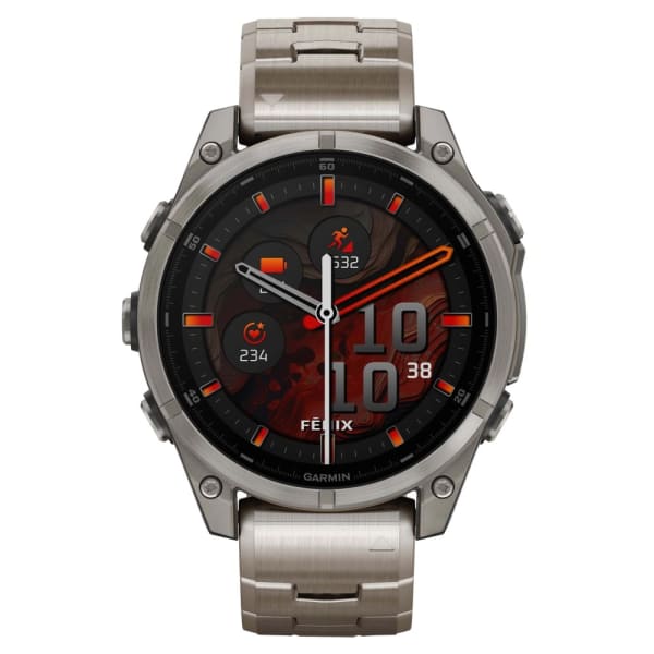 Garmin Fenix 8 — 47 мм AMOLED Sapphire Bare Titanium / Graphite / Titanium Band — 3