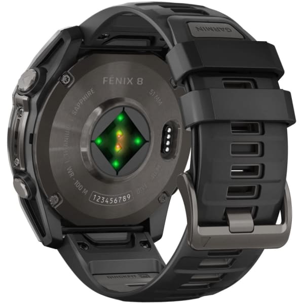 Garmin Fenix 8 — 51 мм AMOLED Sapphire Carbon Gray DLC Titanium Black / Pebble Gray — 7