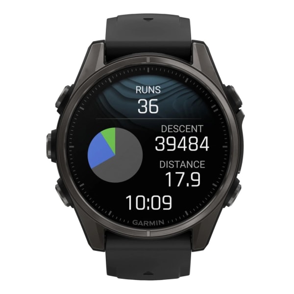 Garmin Fenix 8 — 43 мм AMOLED Sapphire Carbon Gray DLC Titanium Black / Pebble Gray — 4