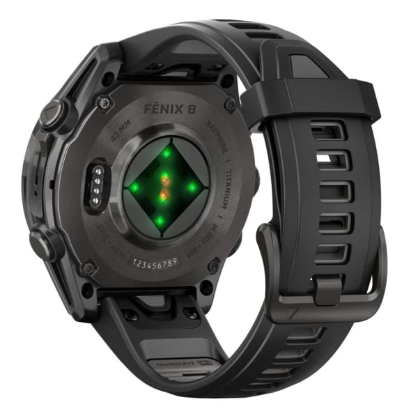 Garmin Fenix 8 — 43 мм AMOLED Sapphire Carbon Gray DLC Titanium Black / Pebble Gray — 7