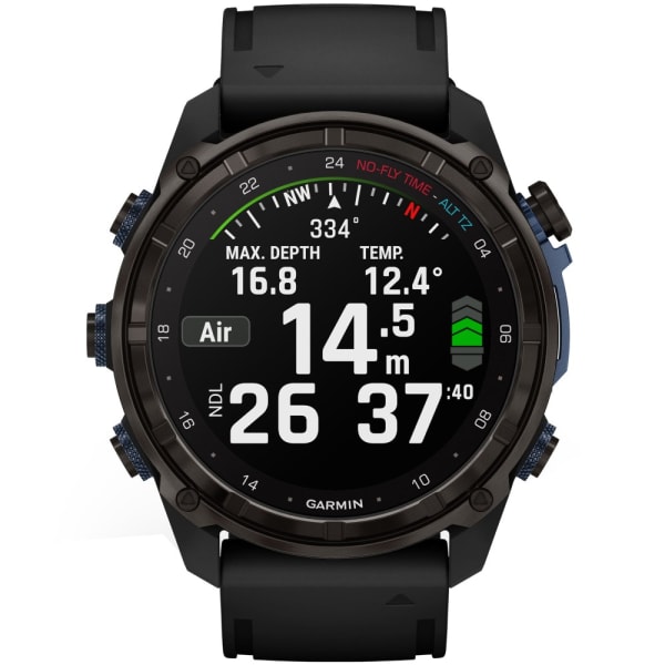 Дайвинг компьютер Garmin Descent Mk3i 51 мм Carbon Gray DLC Titanium / Silicone Band + Descent T2 — 3