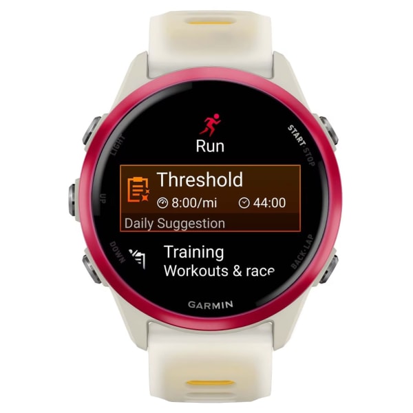 Garmin Forerunner 570 — 42 мм Raspberry / Translucent Bone / Mango — 2