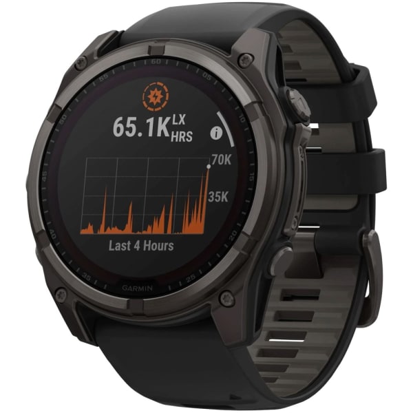 Garmin Fenix 8 — 51 мм Solar Sapphire Carbon Gray DLC Titanium Black / Pebble Gray — 2