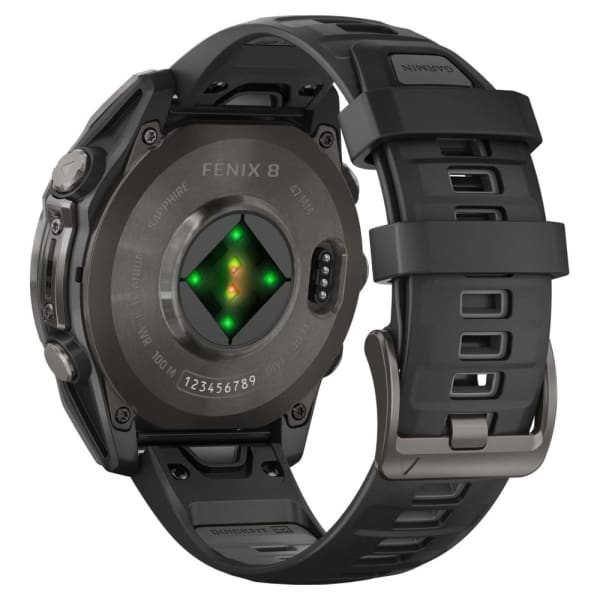 Garmin Fenix 8 — 47 мм AMOLED Sapphire Carbon Gray DLC Titanium Black / Pebble Gray — 7