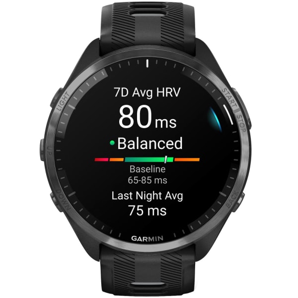 Garmin Forerunner 965 Black / Powder Gray DLC Titanium — 4