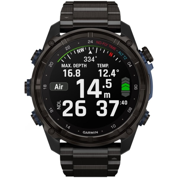 Дайвинг компьютер Garmin Descent Mk3i 51 мм Carbon Gray DLC Titanium / Titanium Band + Descent T2 — 3