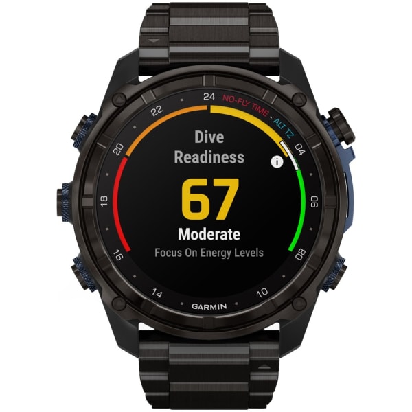 Дайвинг компьютер Garmin Descent Mk3i 51 мм Carbon Gray DLC Titanium / Titanium Band + Descent T2 — 9