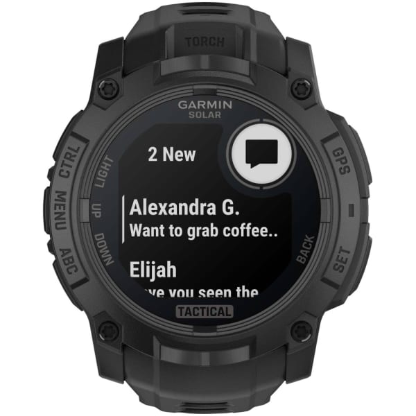 Garmin Instinct 3 — 50 мм Solar Tactical Edition Black — 2