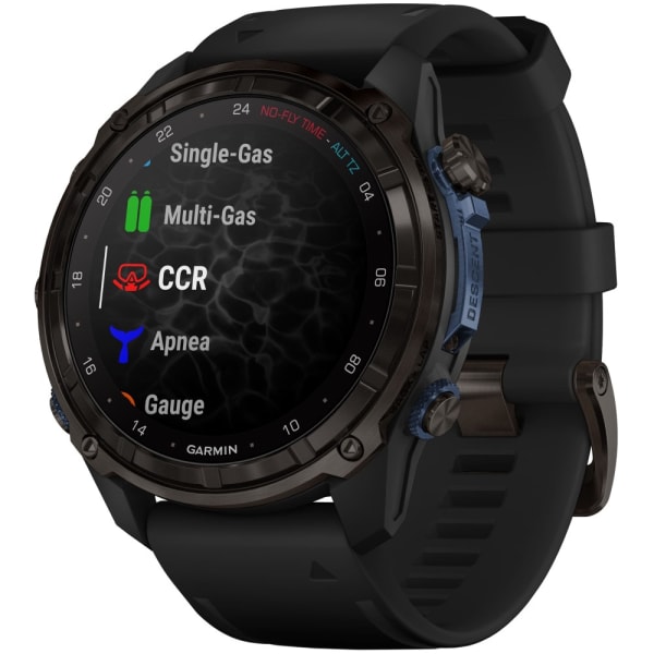 Дайвинг компьютер Garmin Descent Mk3i 51 мм Carbon Gray DLC Titanium / Black Silicone Band — 2