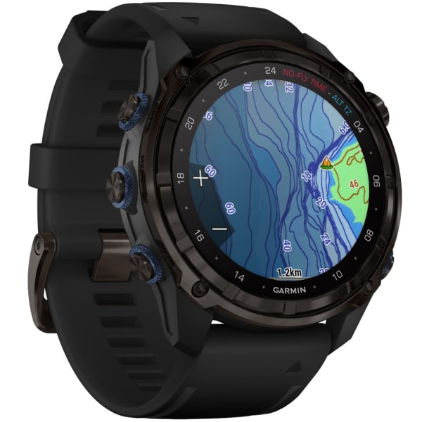 Дайвинг компьютер Garmin Descent Mk3i 51 мм Carbon Gray DLC Titanium / Black Silicone Band — 6