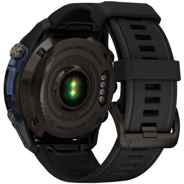 Дайвинг компьютер Garmin Descent Mk3i 51 мм Carbon Gray DLC Titanium / Black Silicone Band — 8