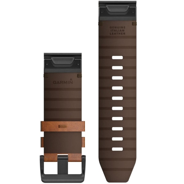 Кожаный ремешок Garmin QuickFit 26 мм Chestnut Leather — 2