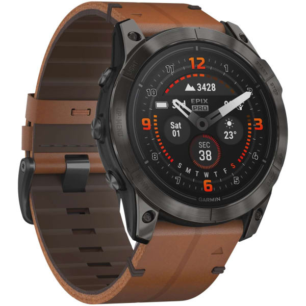 Garmin Epix Pro (Gen 2) Sapphire Edition 51 мм Carbon Gray DLC Titanium Chestnut Leather Band — 4