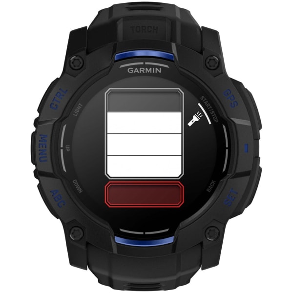 Garmin Instinct 3 — 50 мм Supernova Edition AMOLED Black / Bolt Blue — 11
