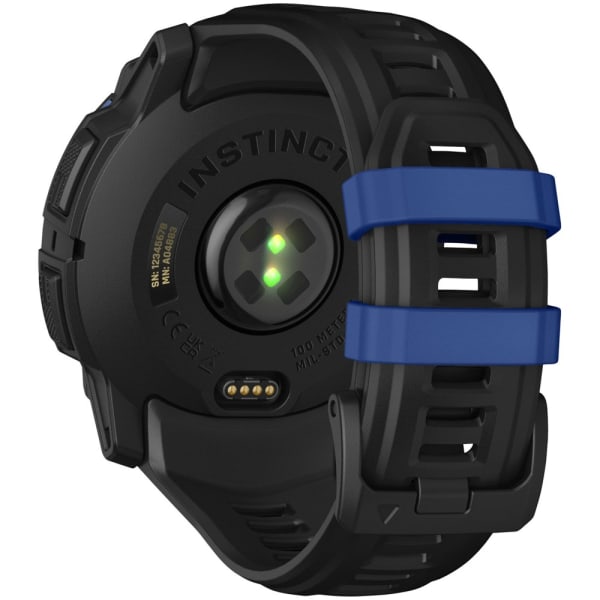 Garmin Instinct 3 — 50 мм Supernova Edition AMOLED Black / Bolt Blue — 8