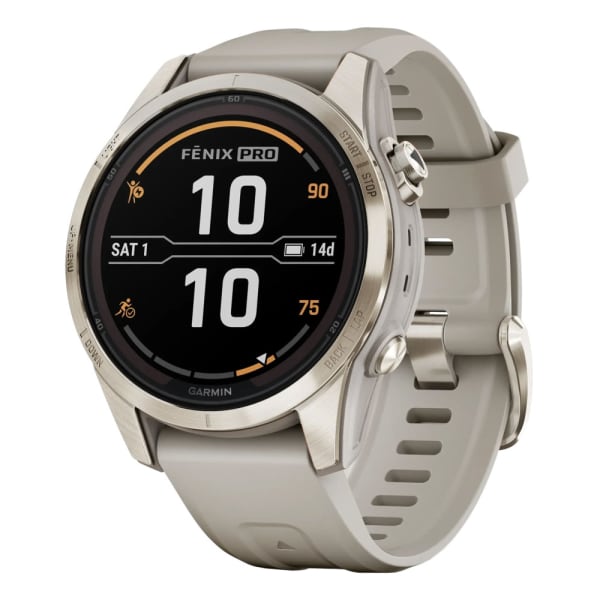 Garmin Fenix 7S Pro Sapphire Solar Soft Gold
