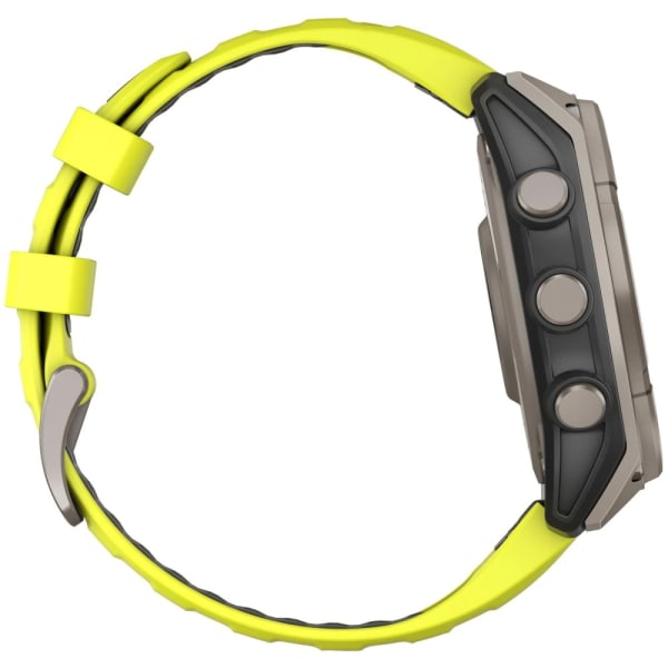 Garmin Fenix 8 — 47 мм Solar Sapphire Titanium Amp Yellow / Graphite — 6