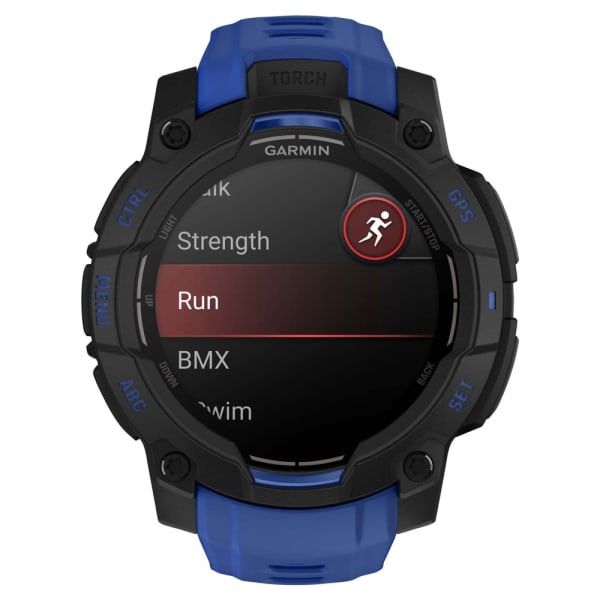 Garmin Instinct 3 — 45 мм Supernova Edition AMOLED Bolt Blue / Black — 13