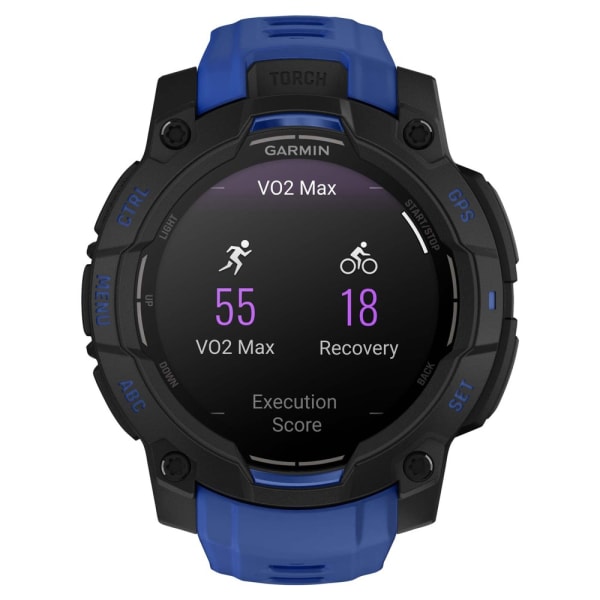 Garmin Instinct 3 — 45 мм Supernova Edition AMOLED Bolt Blue / Black — 3