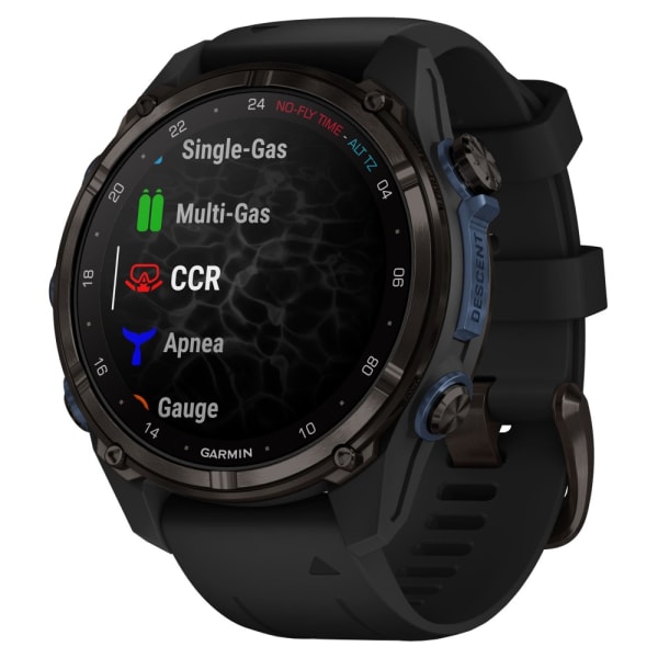 Дайвинг компьютер Garmin Descent Mk3i 43 мм Carbon Gray DLC Titanium / Black Silicone Band — 2