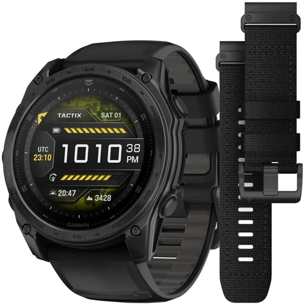 Garmin Tactix 8 — 51 мм AMOLED с черным нейлоновым ремешком