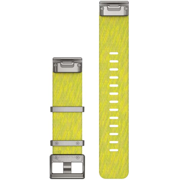 Нейлоновый ремешок Garmin QuickFit 22 мм Jacquard-weave Yellow / Green — 2