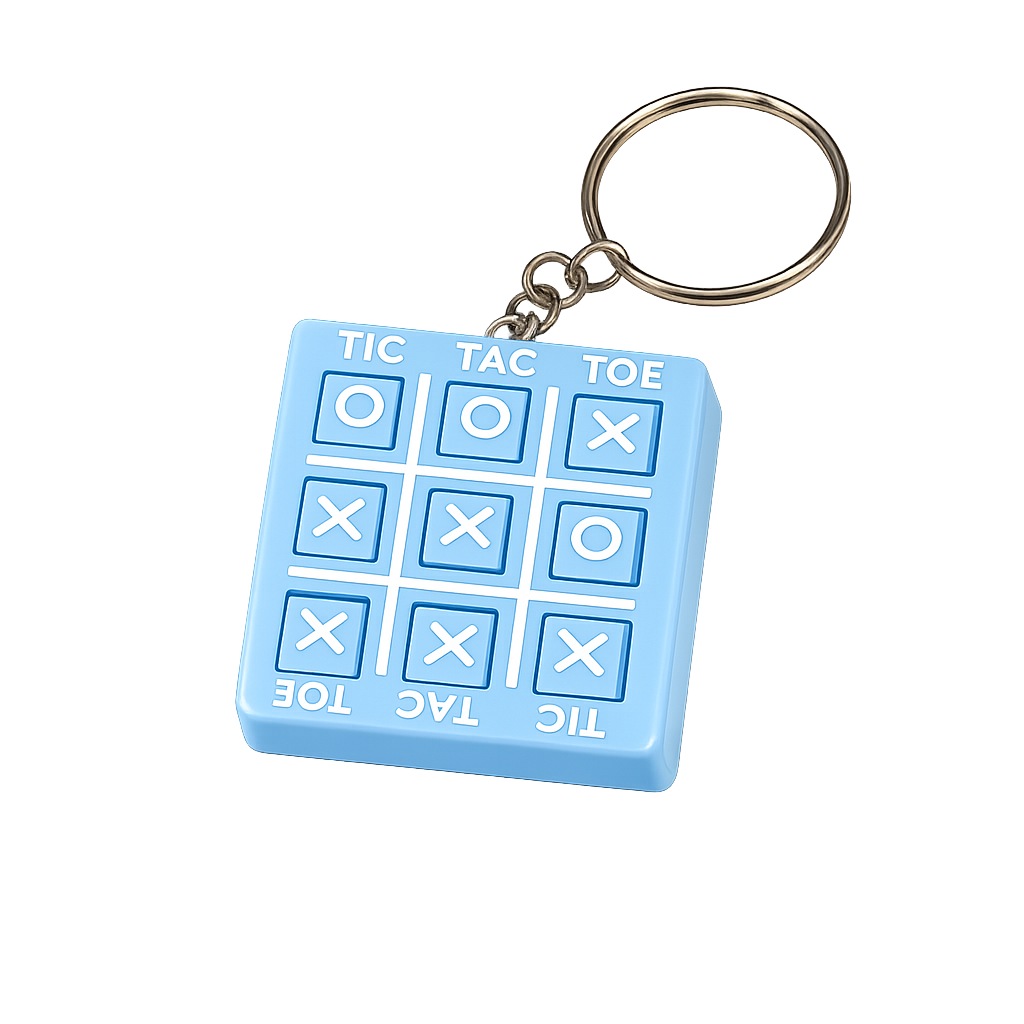 XOXO Tic Tac Toe Keychain