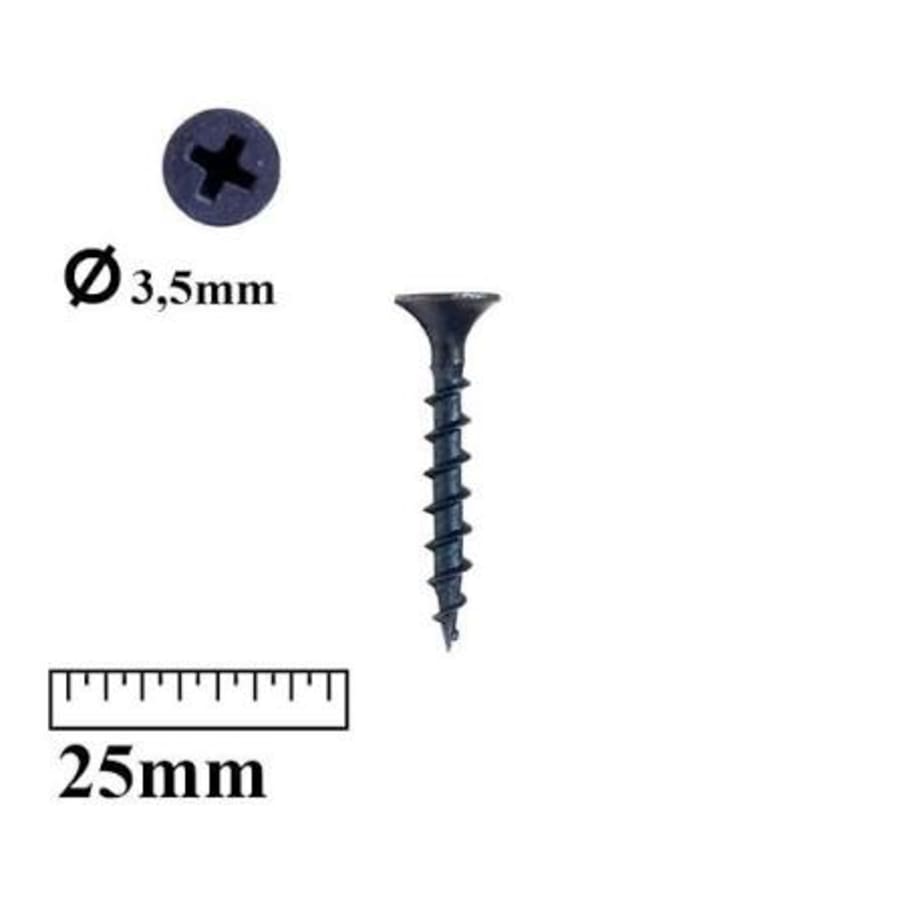 Alçıpan şurupu 3.5x25 qara (500 ədəd)
