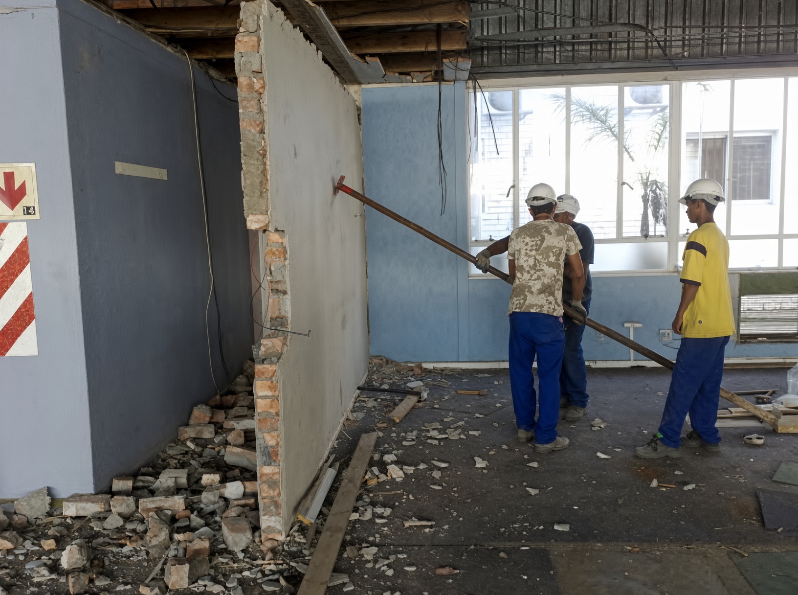 Plascon Regional Head Office refurbishment, Epping, Cape Town, structural partition framing