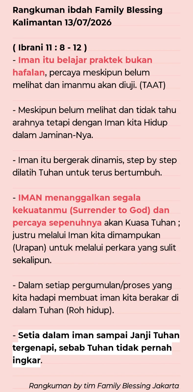 Thumbnail sermon Rangkuman Ibadah FB Kalimantan
