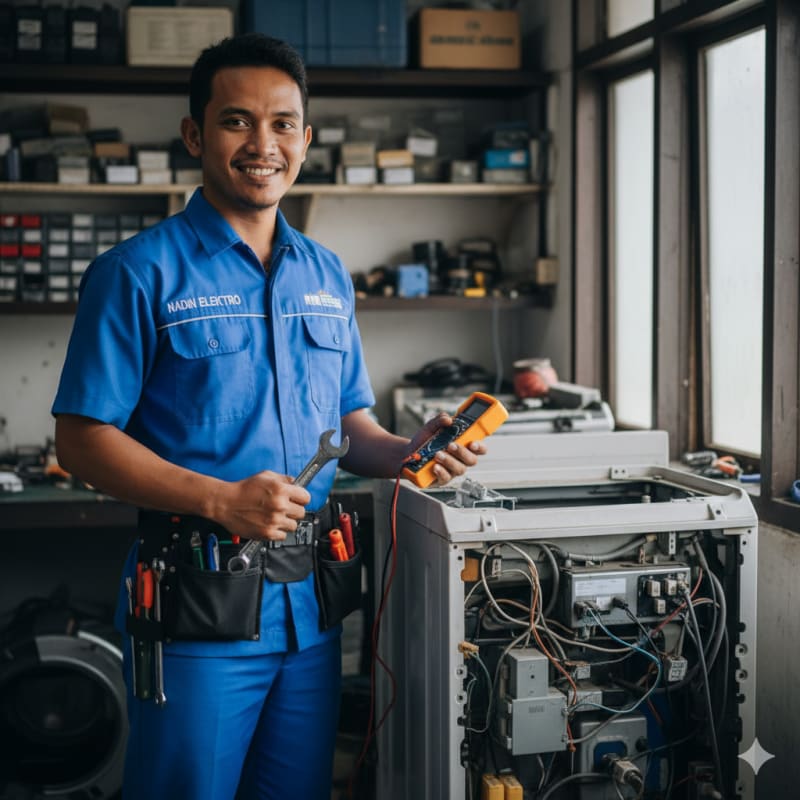 Teknisi mesin cuci profesional Nadin Elektro