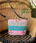 Mirror Work Hand Embroidered Sling Bag 001