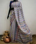Mirror work Hand Embroidered Cotton Nandsundari Saree 003