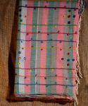 Mirror work Hand Embroidered Cotton Nandsundari Saree 008