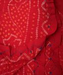 Red Bandhani Cotton Dupatta