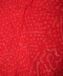 Red Bandhani Cotton Dupatta