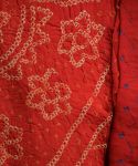 Orange Bandhani cotton Dupatta