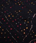 Black Bandhani pure Cotton Dupatta