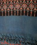 Ajrak Indigo Alizarin Hand Block Print Dupatta