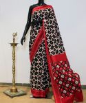 Double ikat cotton telia saree 002