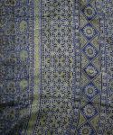 Ajrakh print cotton saree 002