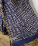 Bagru Hand Block Printed Saree 003