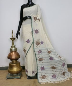 Bhil Hand Painted Nandsundari Saree 003